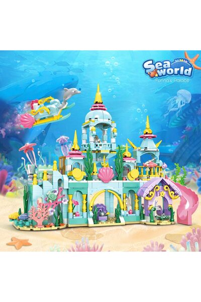 Minibric Set de Constructie Piese Tip Blocuri Construit Furina's Palace Jucar...