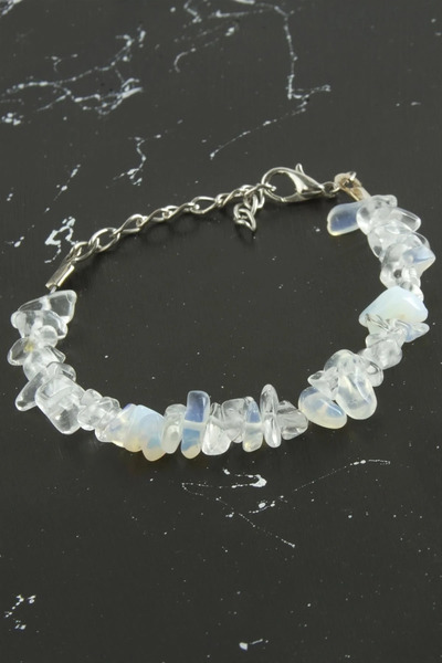 Marsilyan Nvdn- Moonstone Cracked Natural Stone Bracelet Iegrs-Nvdn1