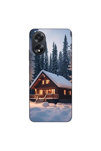 OEM Husa compatibila cu Oppo A18 4G Silicon Gel Tpu Model Peisaj Iarna Cabana