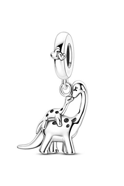 Fubena Dinosaur and Baby Dinosaur Swinging Charm
