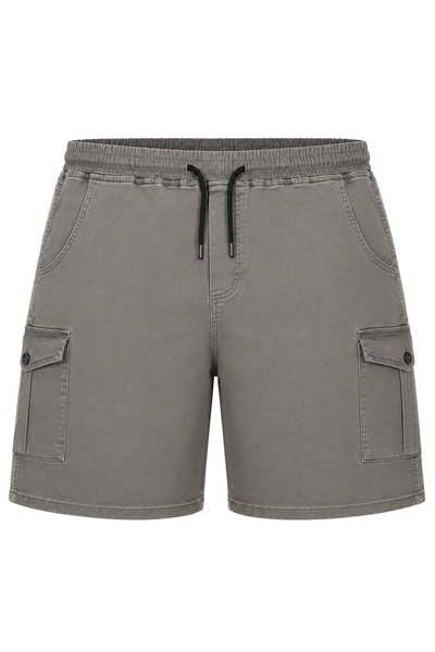 tambattal Pantaloni scurți din denim Lycra cu buzunare cargo, mărime mare
