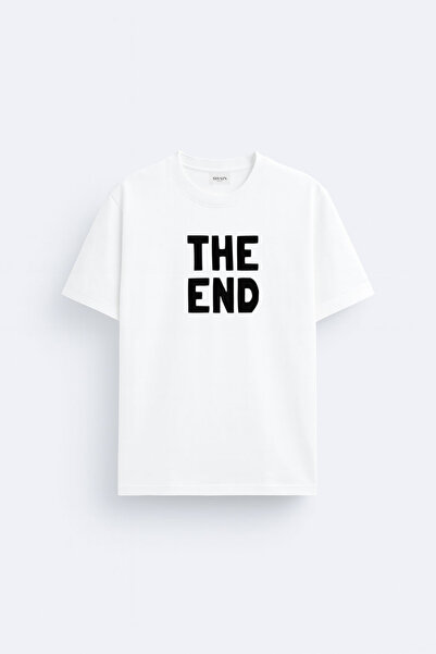 cesita The End Printed Cotton Fabric White T-Shirt T-Shirt