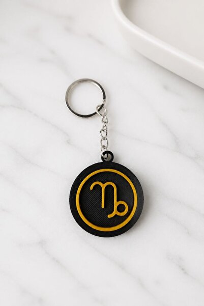 novaPrint Virgo Zodiac Sign Keychain – Minimalist Zodiac Themed Keychain