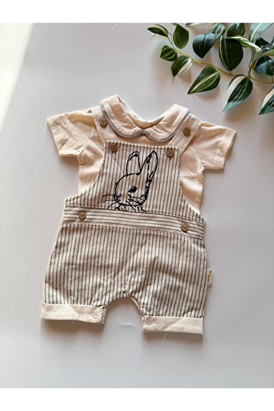 KapsülBebek Premium Baby Boy Summer Romper - 100% Cotton