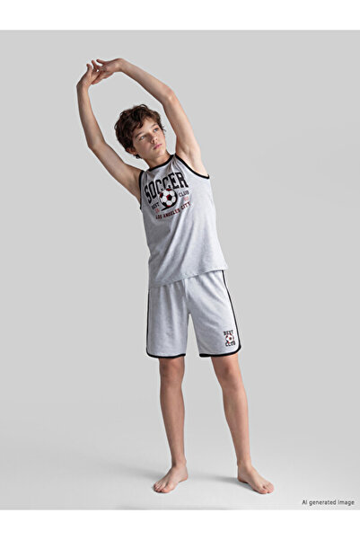 LC Waikiki Timeless Clothing & Timeless Choices Boys' Shorts Pajama Set