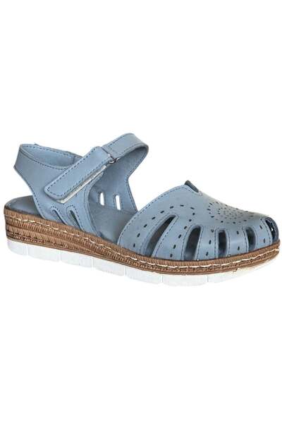 CEX 26Y Nbl07 Blue Women's Genuine Leather Daily Sandals