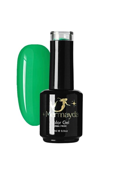 Mermayda Ojă semipermanentă, Fără Hema, ColorGel Electric Speed, Verde, 15 ml