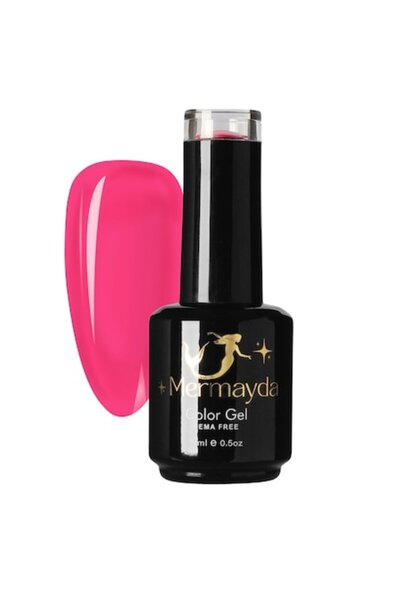 Mermayda Gel colorat semipermanent pentru unghii Roz 15ml