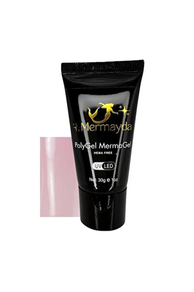Mermayda PolyGel, AcrylGel, Fără HEMA, Roz înghețată, 30gr