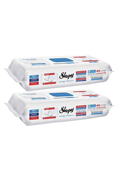 Sleepy 2x EASY CLEAN Wet cloths for floor cleaning BLEACH Additive 50 pcs