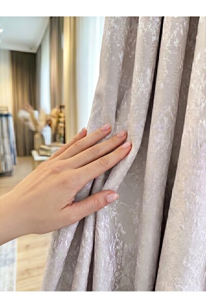 ArasyaHome Draperie de Textură Nisip Turcesc Roz Pudră