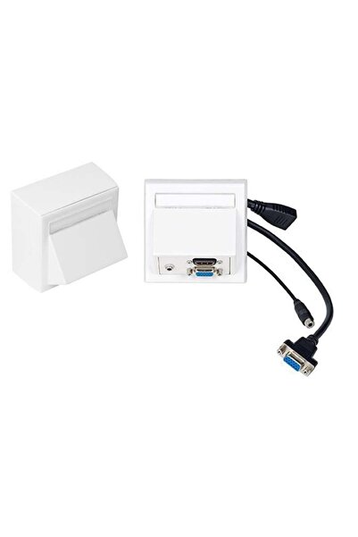 VivoLink Wall box VGA, HDMI + 3,5mm aud inc Thorsmann wall box .