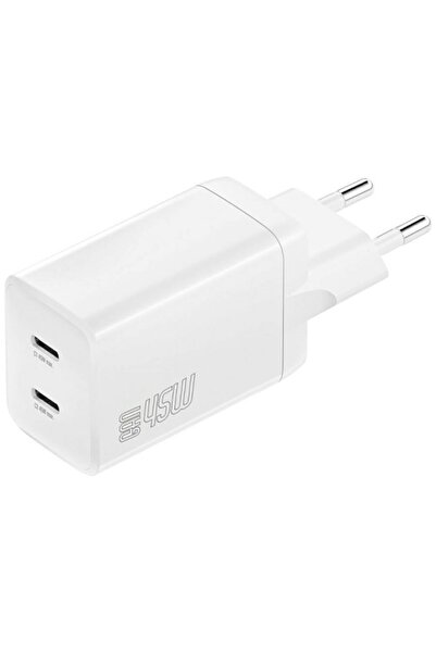 4smarts Încărcător de rețea Pdplug Dual 45W 2xUSB-C Alb