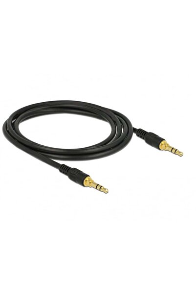 DELOCK Klinkenkabel 3.5mm 3Pin St > St 2.0m schwarz