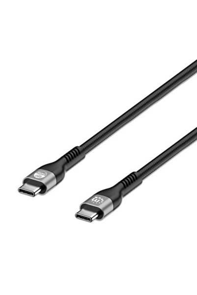 MANHATTAN USB2.0 USB-C Kabel Stecker/Stecker 240W 2m schwarz