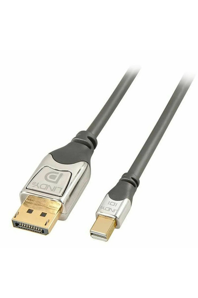 LİNDY Mini-DisplayPort an DisplayPort Kabel CROMO 0.5m