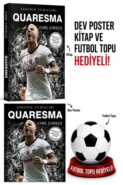 Parodi Yayınları Quaresma Futbol Efsaneleri Kitabı Poster ve Top Hediyeli