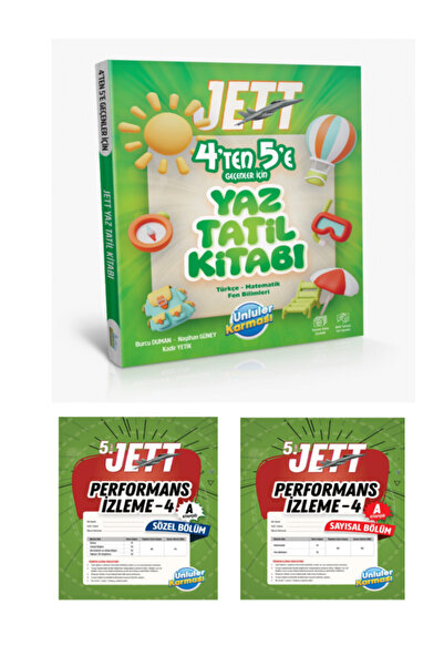 Ünlüler Karması JETT 4'TEN 5'E GEÇENLER İÇİN YAZ TATİL KİTABI + 5.SINIF GENEL...