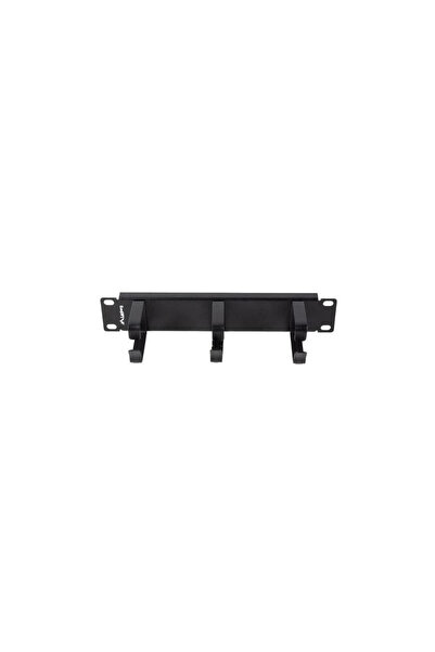 Lanberg Organizator KABLI 10 " 1U cu 3 suporturi metalice tip B, negru
