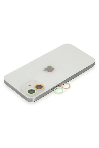 Generic Brand Apple iPhone 11 Colorful Camera Lens Protection Glass - Orange-...