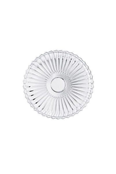 ROY KING Royking round glass presentation plate 27cm transparent