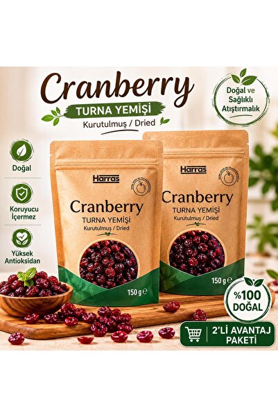 Harras Cranberry Turna Yemişi 2x150 g