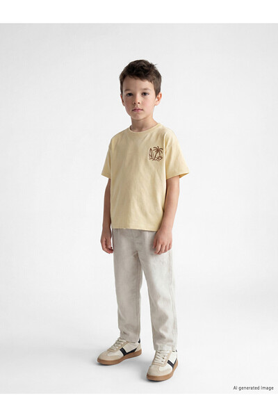 LC Waikiki Beige regular fit boy's trousers