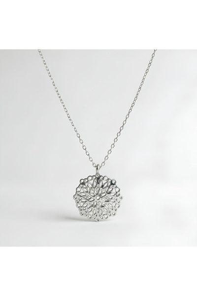 Oria Jewelry 925 silver necklace mandala