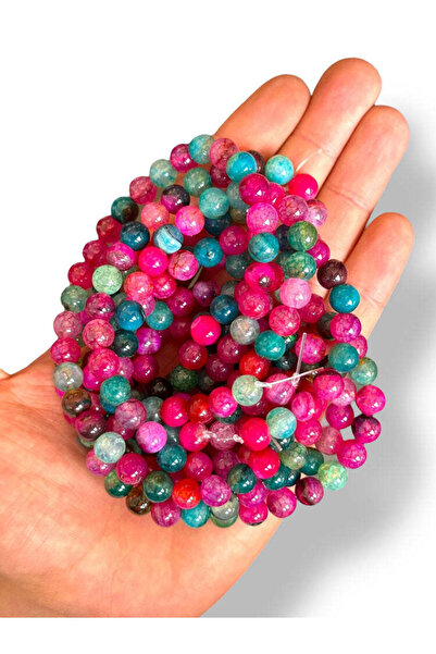 Bozhi Bead Set Agate Natural Stone 8mm - Natural Stone Beads Agate
