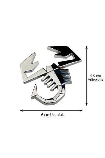 restinal Scorpion Logo Metal Badge Emblem Luggage Fender Sticker Auto Accesso...