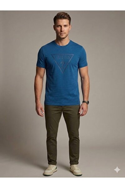 Guess Men's Daily Casual Printed T-Shirt Z4Yi12I3Z14