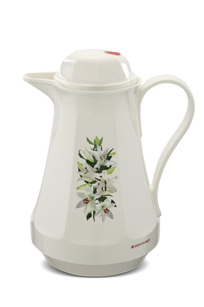 ROTPUNKT VACUUM JUG4301/1 ltr.Classic white + Beauty Flower Narraw