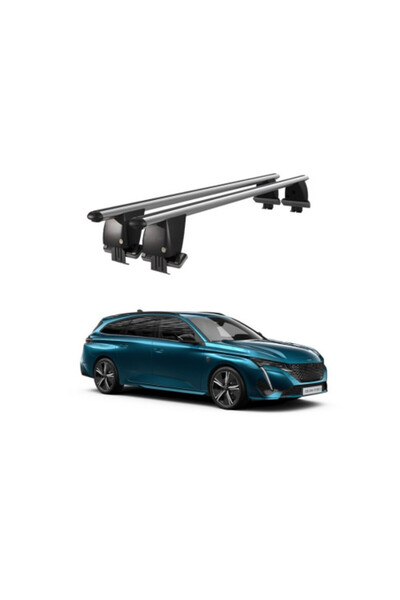OEM Bare transversale portbagaj auto aluminiu compatibile plafon neted Peugeo...