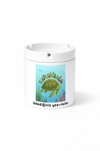 Kirbi Reklam Animal Tortoise Turtle Double Sided Printed Ash Tray Ashtray Gift