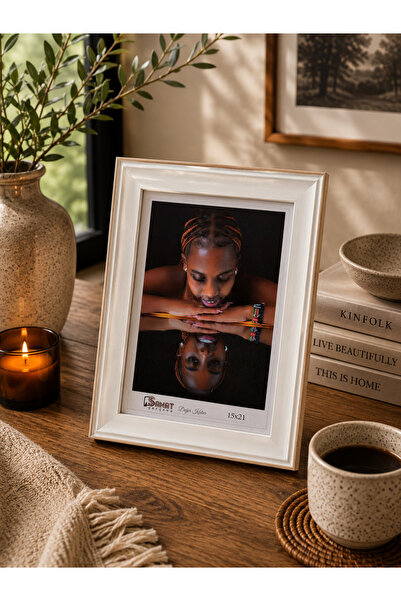 SANAT ÇERÇEVE Ivory Soft Modern Dekoratif Fotoğraf Çerçevesi 15x21