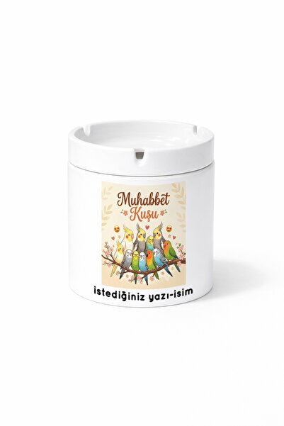 Kirbi Reklam Animal Budgerigar Parakeet Double Sided Printed Porcelain Magic Mug