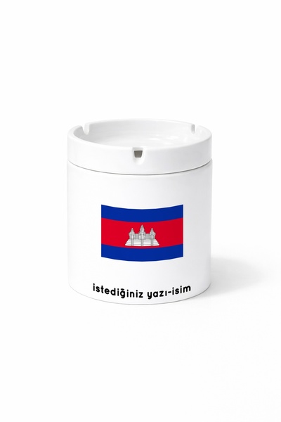 Kirbi Reklam Country Kh Cambodia Cambodian Flag Flag Double Sided Printed Por...