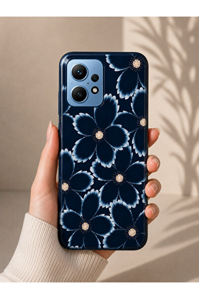 OVADA Redmi Note 12 Uyumlu Çiçek Desenli Telefon Kılıfı