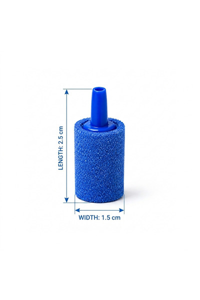 MZ Aquarium Air Stone Mini Cylinder Bubble Diffuser Fish Tank Oxygen Pump Hyd...