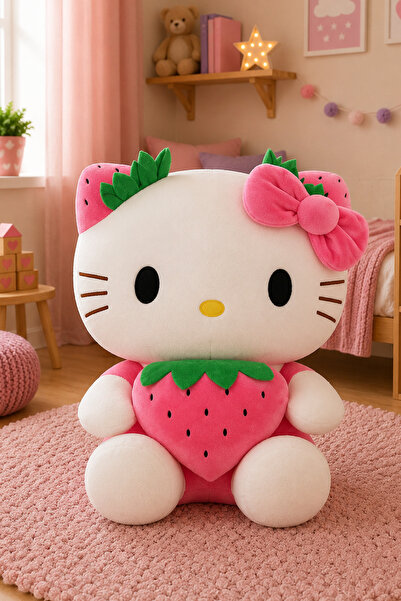 Toyzoy Toys Hello Kitty Peluş Oyuncak 40 cm – Sevimli, Yumuşak & Çocuk Hediyesi
