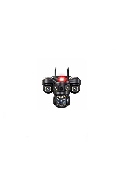 Midcom V380 PRO 3 Kamera 10X Zoom 4K PTZ IP Sesli Sirenli WiFi Akıllı Güvenlik Kamera ( 3+3+3 MP )