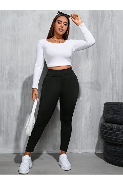 Mügerella Unisex Large Size Sports Leggings |   High Waist Slimming Stretchy ...