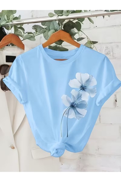 puolikuu Tricou unisex cu croială confortabilă, cu panglică și imprimeu dublu