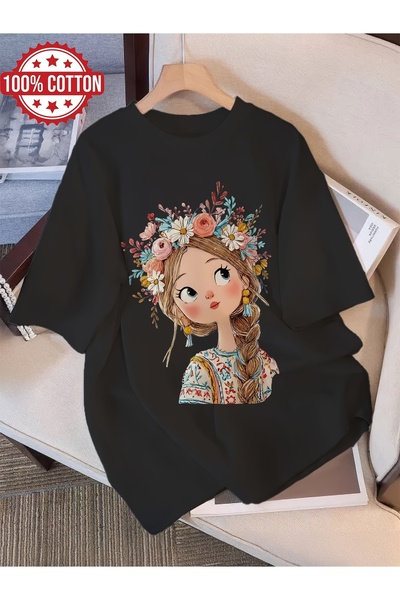 121 Graphic Print T-Shirt, Short Sleeve Crew Neck Casual Top for Summer & Spr...