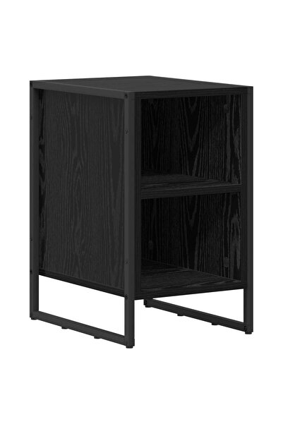 vidaxl Noptieră Stejar Negru 39.5 x 30 x 50 cm Lemn compozit