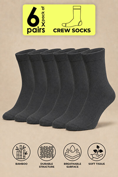 SOCKSOP operation for socks Füme Bambu Soket Çorap 6'lı Paket Sertifikalı