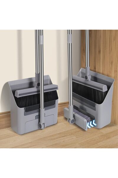 Arabest 3-in-1 Multi-Functional Broom,Dustpan,and Brush Combo Set,Thickened,N...