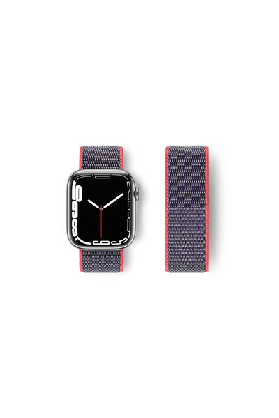 OSKA GLOBAL Watch 42mm woven velcro strap - pink