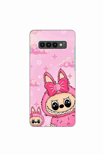 OEM Husa compatibila cu Samsung Galaxy S10 Silicon Gel Tpu Model Labubu Pink ...