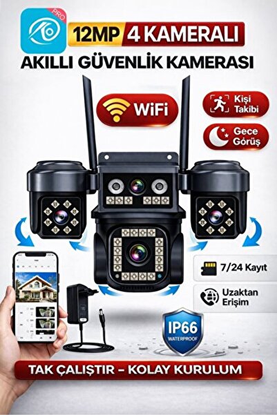 O-KAM PRO O-Kam Ok-202Plusw 4 Lens Wifi Kamera Adaptör Hediyeli